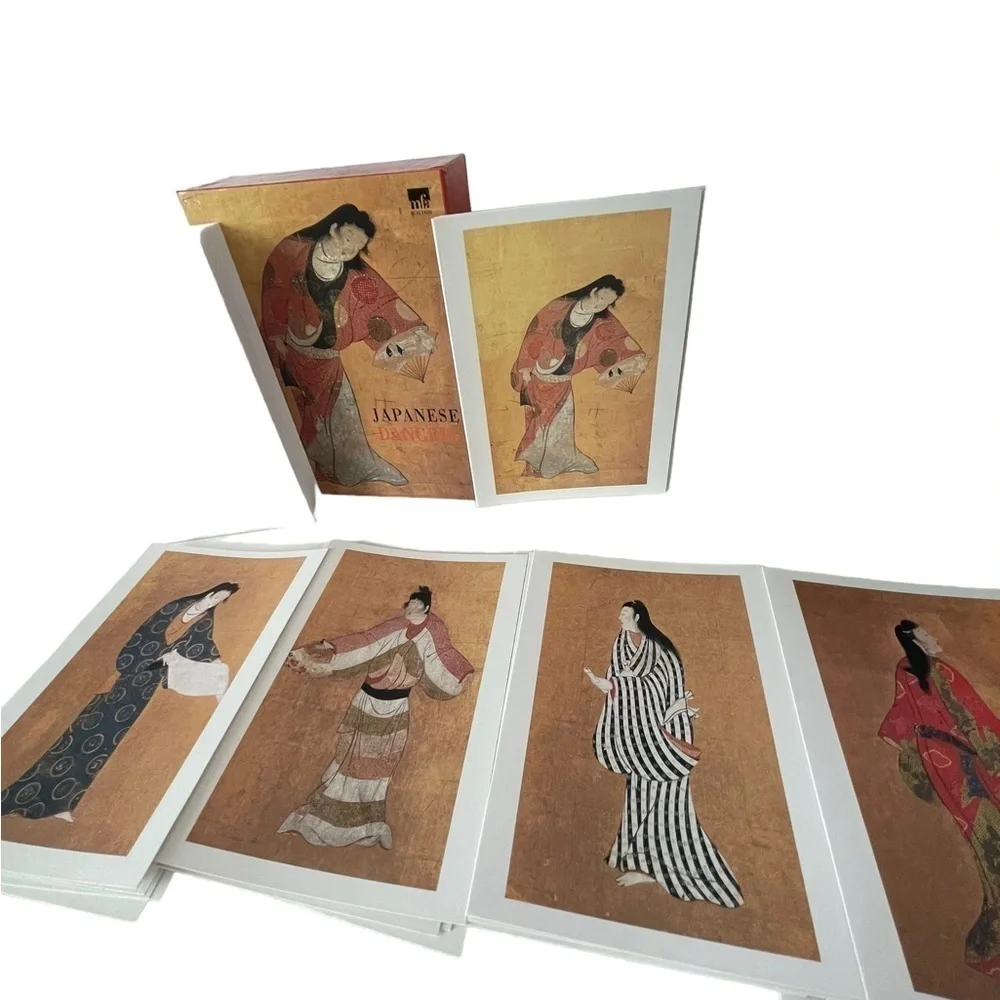 MFA Boston Japanese Dancers 20 note cards and 21 envelopes 5 different images